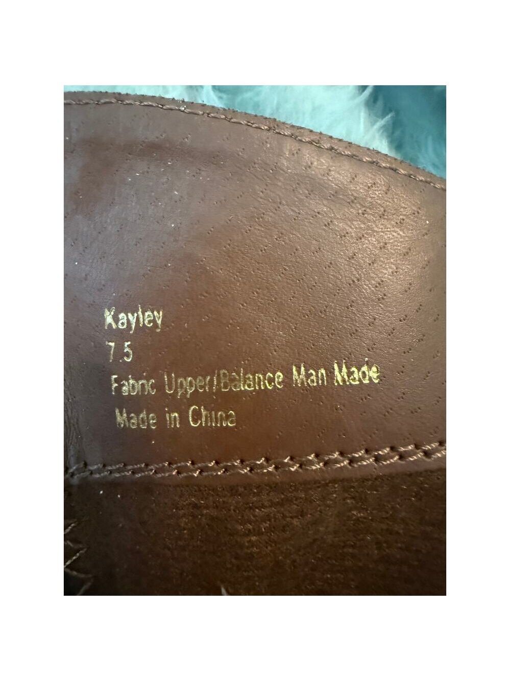 NWOT B-5 “Kayla” Knee High Boots Bulldog Zips Side Buckle Brown. 7.5 - Picture 4 of 8